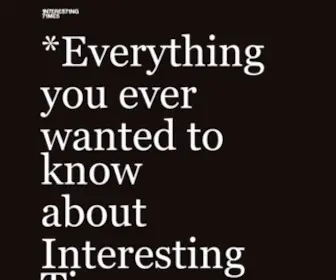 Interestingtimes.me(Interesting Times) Screenshot