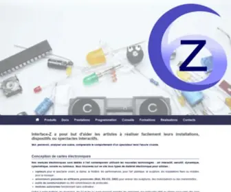 Interface-Z.com(Capteurs, actionneurs, interfaces) Screenshot