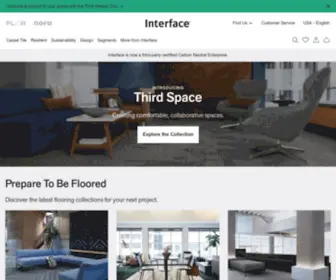 Interface.com(Interface Commercial Carpet Tile & Resilient Flooring) Screenshot