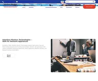 Interfacemasters.com(Interface Masters Technologies Silicon Valley OEM for Network Appliances) Screenshot