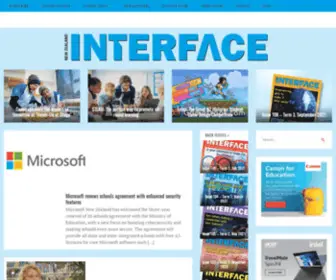 Interfaceonline.co.nz(Supporting the use of ICT in learning) Screenshot