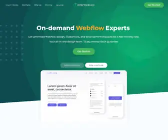 Interfaces.co(Webflow Design & Development) Screenshot