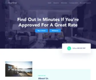 Interfirst.com(Lock in a great mortgage rate with ZERO points) Screenshot