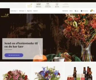 Interflora.dk(Send blomster og gavekurve med levering i dag) Screenshot
