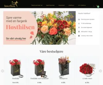 Interflora.no(Blomsterbutikk) Screenshot