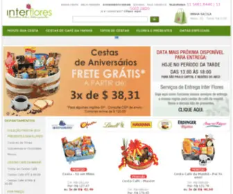 Interflores.com.br(Cesta de Café da Manhã SP) Screenshot