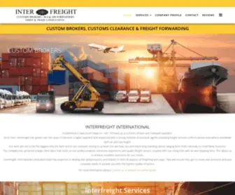 Interfreightinternational.com.au(We are a corporate licensed custom brokerage company) Screenshot