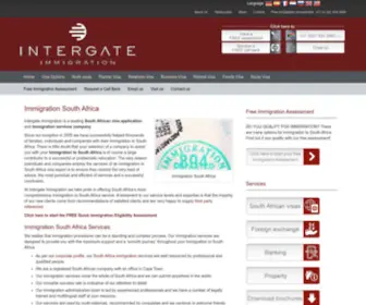 Intergate-Immigration.com(Immigration South Africa) Screenshot