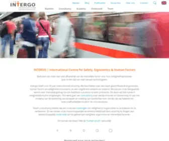 Intergo.nl(International Centre For Safety Ergonomics & Human Factors) Screenshot