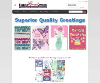 Intergreet.com(Premium Quality Wholesale Greeting Cards) Screenshot