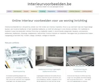 Interieurvoorbeelden.be(Interieur voorbeelden voor uw woning inrichting) Screenshot