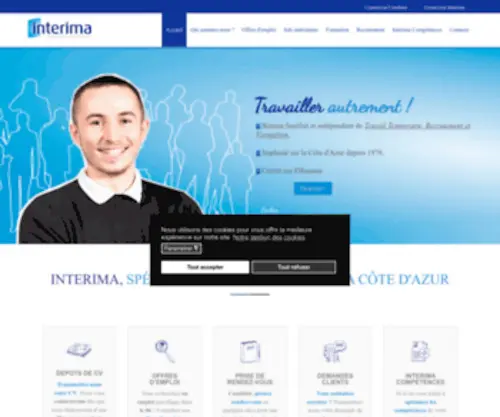 Interima.com(Agence interim) Screenshot