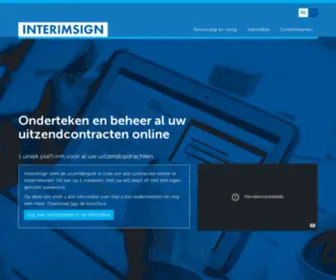 Interimsign.be(Official InterimSign website) Screenshot