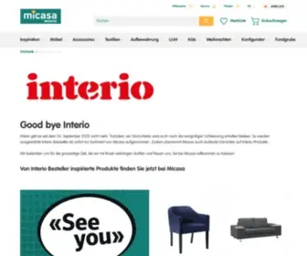 Interio.ch(Interio Prudukte bei Micasa) Screenshot