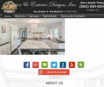 Interior-Exteriordesignsinc.com(Interior Exterior Designs Inc) Screenshot