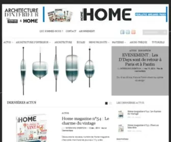 Interiorscreation.fr(Le 1er magazine des professionnels et des passionnés d'architecture d'intérieur) Screenshot