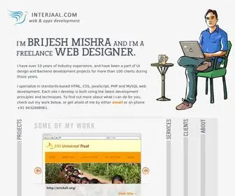 Interjaal.com(Expert professional freelance web designers & developers from Kolkata) Screenshot