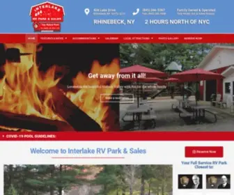 InterlakervPark.com(RV Park and Camping in Rhinebeck New York) Screenshot