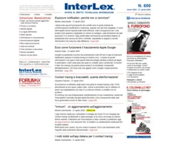 Interlex.it(Diritto Tecnologia Informazione) Screenshot