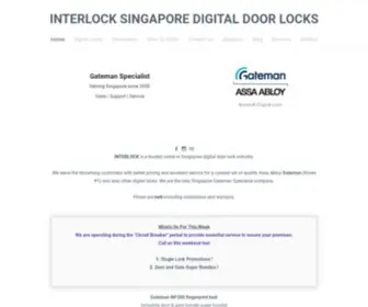 Interlock.com.sg(Gateman and Samsung Fingerprint Keyless Digital Lock In Singapore) Screenshot