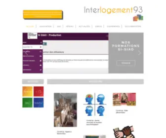 Interlogement93.net(Interlogement93 est une association fédérative de 42 associations de lutte contre le mal) Screenshot