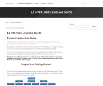 Interlude.wiki(Your source of information about L2) Screenshot