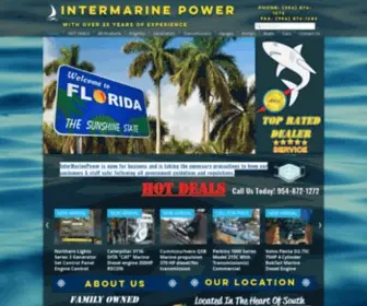 Intermarinepower.com(Intermarine Power Florida Diesel Engine Sales) Screenshot