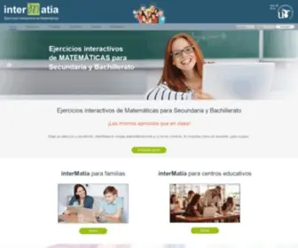 Intermatia.com(Ejercicios interactivos de matemáticas) Screenshot