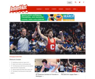 Intermatwrestle.com(InterMat Wrestling) Screenshot