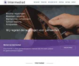 Intermediad.nl(Alle budgetten en regelingen voor elkaar) Screenshot