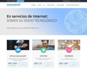 Intermediasp.com(Web hosting y dominio) Screenshot