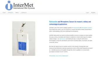 Intermetsystems.com(Radiosondes and Atmospheric Sensors) Screenshot