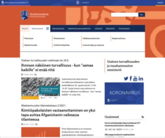 Intermin.fi(Sisäisen turvallisuuden ministeriö) Screenshot