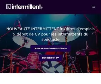 Intermittent.fr(Offre d'emplois pour les intermittents du spectacle) Screenshot