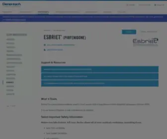 Intermune.com(Genentech) Screenshot