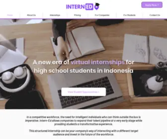 Intern-ED.com(Intern-Ed | Home) Screenshot