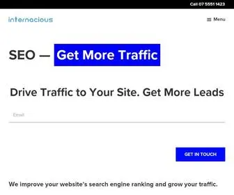 Internacious.com(Get more website traffic and improve ranking) Screenshot