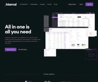 Internal.io(No-code internal tools for teams) Screenshot