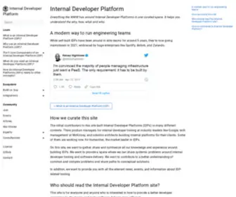 Internaldeveloperplatform.org(Internal Developer Platform) Screenshot