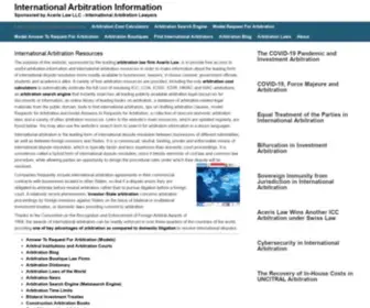 International-Arbitration-Attorney.com(International arbitration) Screenshot