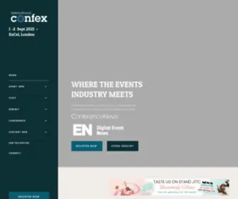 International-Confex.com(International Confex & Live Experience 2013) Screenshot