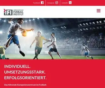 International-Football-Institute.com(Internationales Fußball Institut) Screenshot