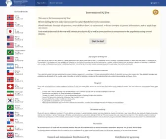 International-IQ-Test.com(IQ-test (Internationale IQ-test 2022)) Screenshot