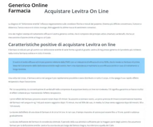 International-Medicine.net(Acquistare Levitra On Line) Screenshot