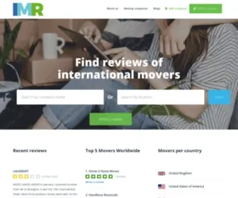 International-Movers-Reviews.com(#1000's of reviews from expats) Screenshot