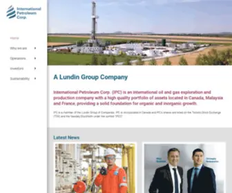 International-Petroleum.com(International Petroleum Corp) Screenshot