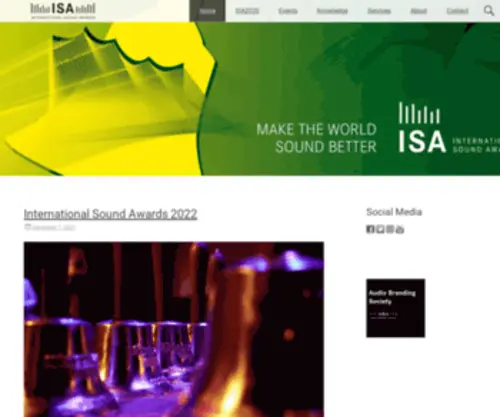 International-Sound-Awards.com(International Sound Awards) Screenshot