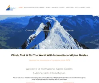 Internationalalpineguides.com(International Alpine Guides) Screenshot