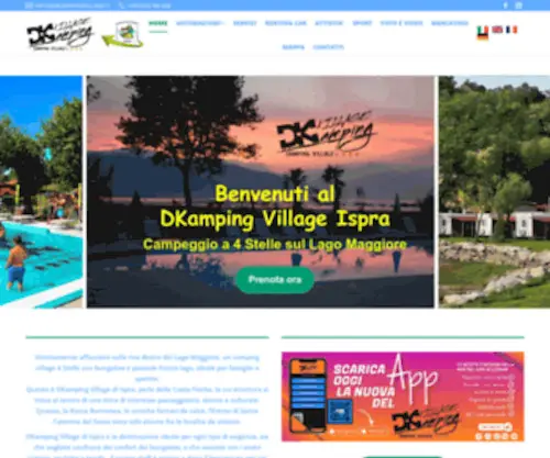 Internationalcampingispra.it(Campeggio 4 stelle Lago Maggiore) Screenshot