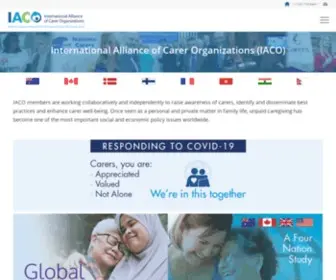 Internationalcarers.org(Building a global understanding and respect for the vital role of carers) Screenshot